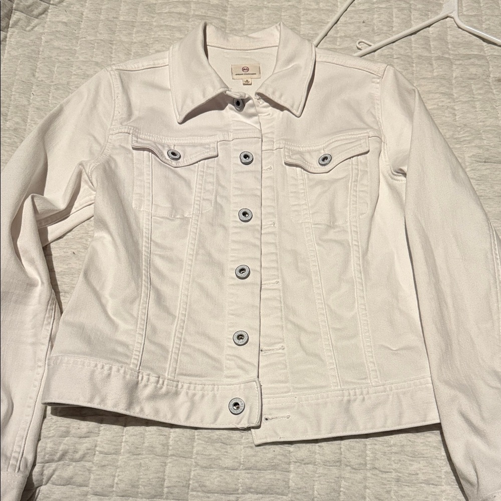 Ag Adriano Goldschmied Crisp White Denim Jacket